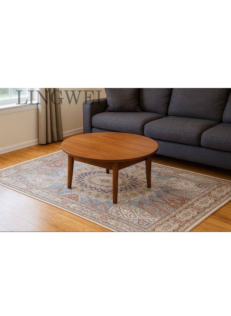 LINGWEI Soft Fluff Carpet Non Slip Area Rugs, For Living Room Bedroom Multicolour - Image 4