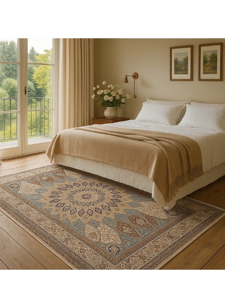 LINGWEI Soft Fluff Carpet Non Slip Area Rugs, For Living Room Bedroom Multicolour - Image 5