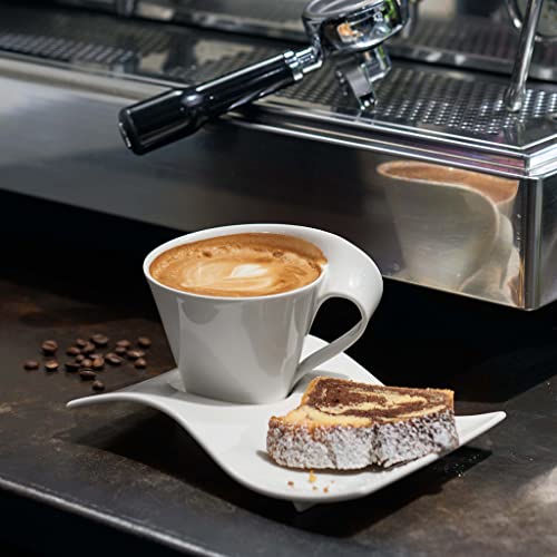 Villeroy & Boch New Wave Cafe Large Party Plate, 8.5 x 6.5 in, Premium Porcelain, White - Image 4