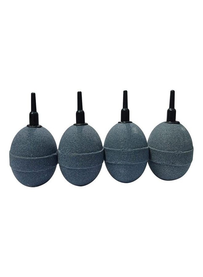 SCH PUMPS Grand 2" 50Mm Ball Black Air Stone Bubble Diffuser For Biofloc Tank Pond Aeration Aquarium Fish Tank(4 Nos)