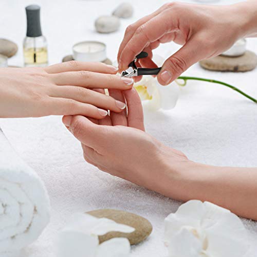 Mudder 3 Packs Cuticle Nippers Cutter Tool Stainless Steel Nail Cuticle Trimmer Remover with Pointed Blade Scissors Pedicure Manicure Tool for Fingernails Nails Care and Toenails(Black) - Image 2