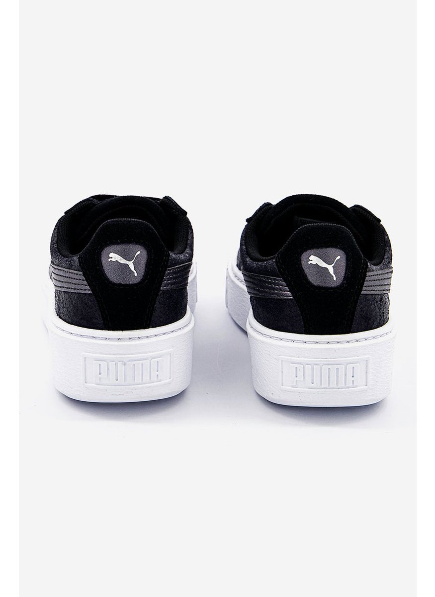 PUMA - Women Suede Platform Safari Casual Shoes, Black - Image 1