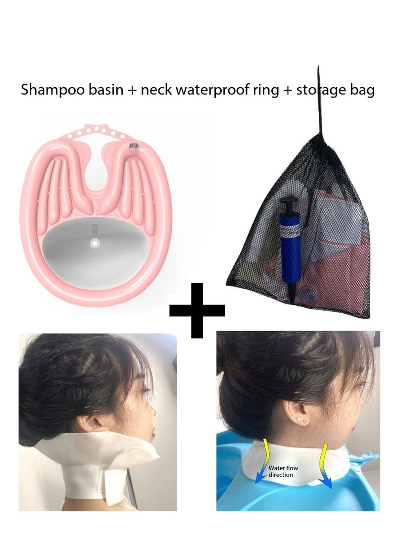 Inflatable Washing Hair Basin, Portable Shampoo Bowl for The Elderly, Disabled, Bedridden and Handicapped, Portable Hair Washing Sink for Pregnant Woman - Image 3