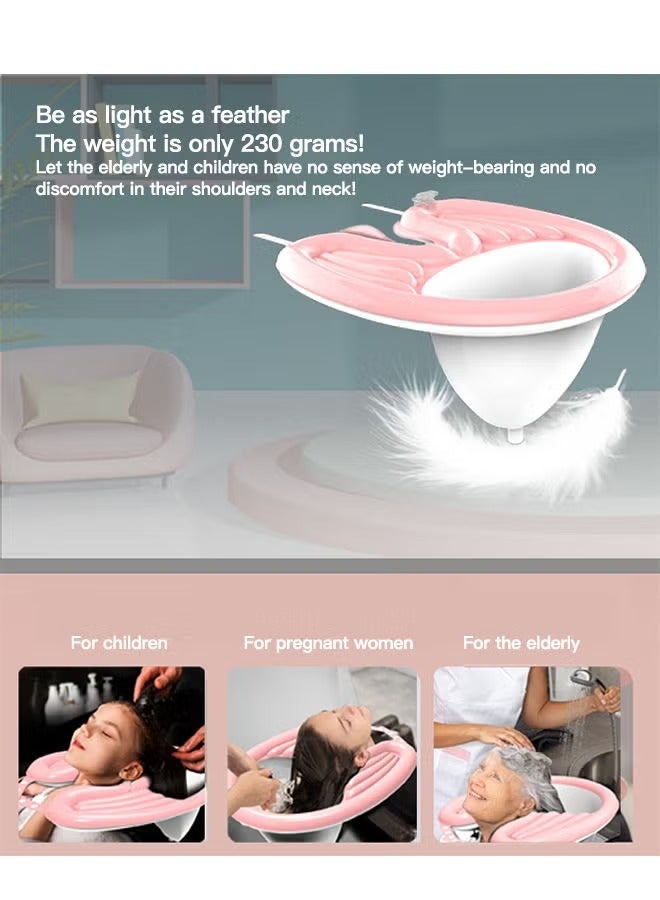 Inflatable Washing Hair Basin, Portable Shampoo Bowl for The Elderly, Disabled, Bedridden and Handicapped, Portable Hair Washing Sink for Pregnant Woman - Image 4