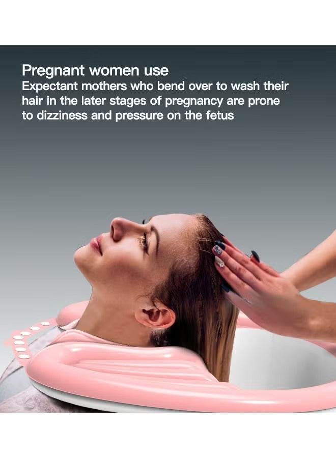 Inflatable Washing Hair Basin, Portable Shampoo Bowl for The Elderly, Disabled, Bedridden and Handicapped, Portable Hair Washing Sink for Pregnant Woman - Image 5