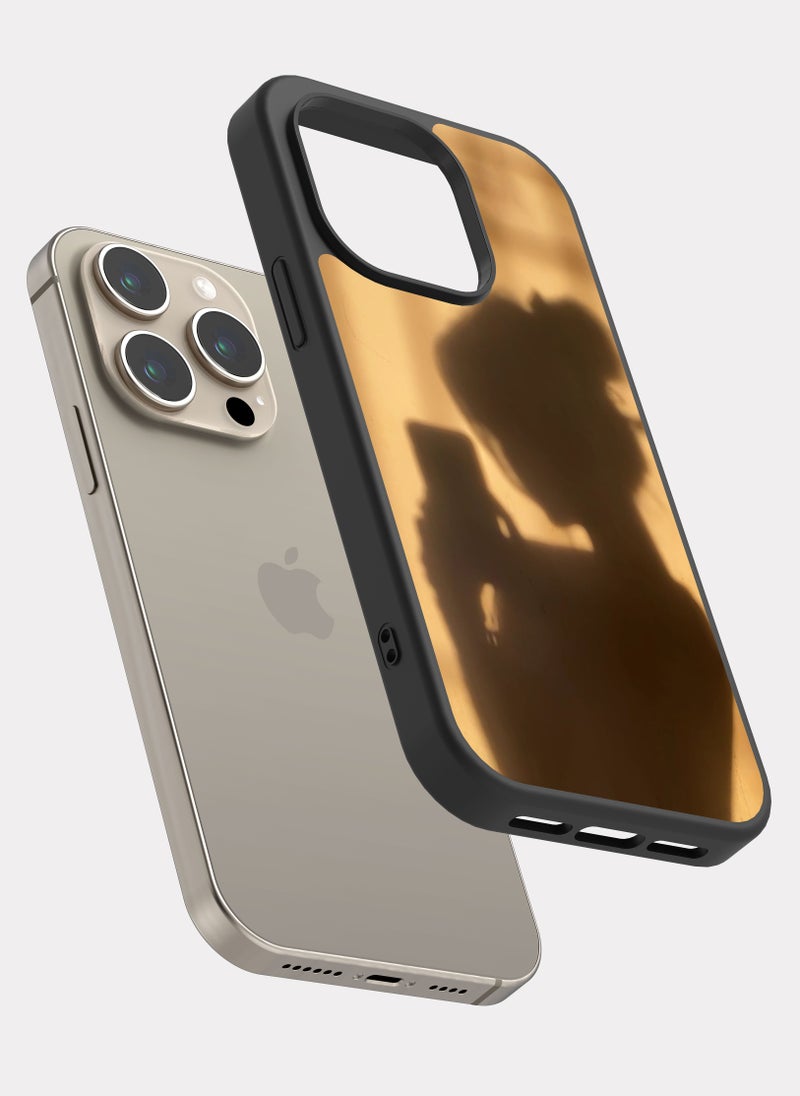 بكسلات كفر ايفون 15 برو جذاب رمادي بيج - Image 2