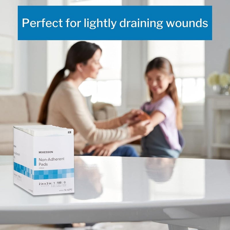 McKesson NonAdherent Dressing Pads Sterile NylonPolyester 2 in x 3 in 100 Count 1 Pack - Image 5