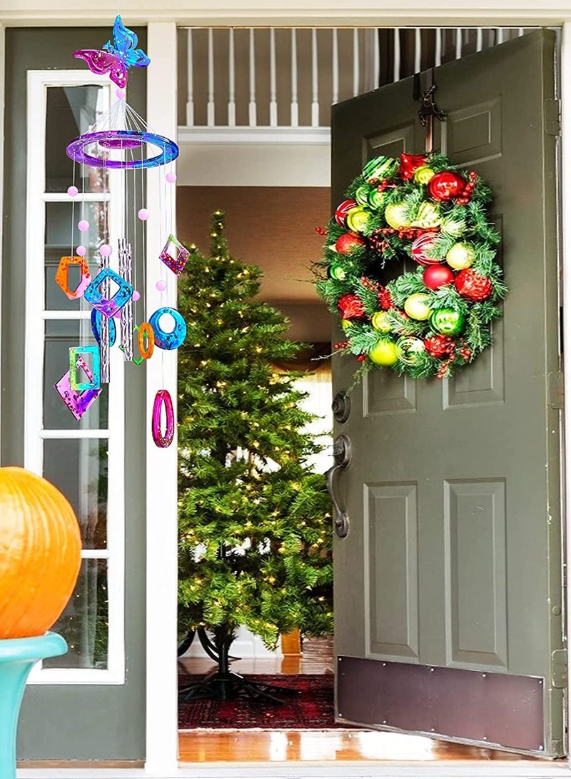 SOLARAE Resin Mold, 62pcs Wind Chimes Resin Molds Silicone Kit Bundle Butterfly Design for Resin Casting, Wind Bell Epoxy Molds for Home Decor - Image 3