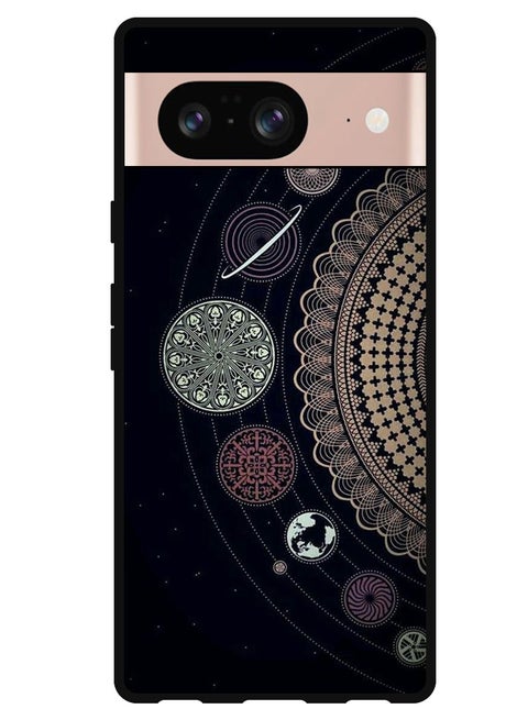 Protective Case Anti Scratch Shock Proof Bumper Cover For Google Pixel 8 Mandala Art (2)