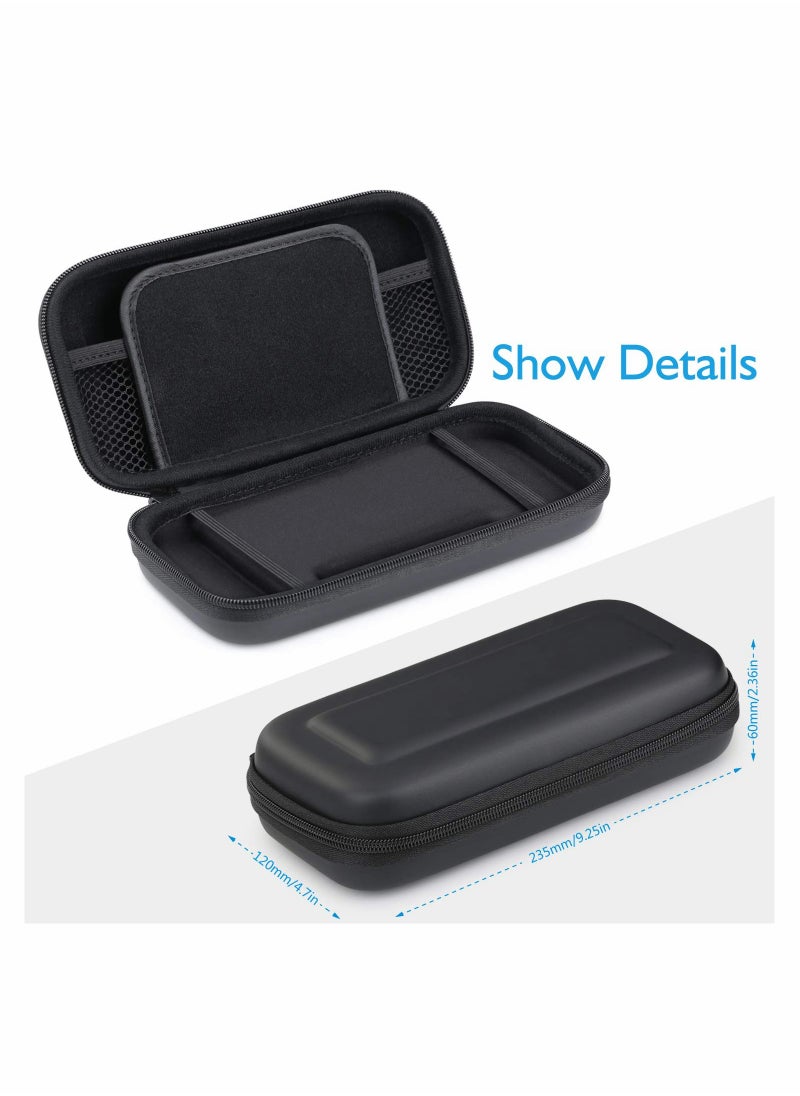 SYOSI Carrying Case Compatible with Switch Lite, Protective Hard Shell Travel Carrying Convex Case Pouch for Switch Lite Console + 2 Pack Screen Protector  - Image 3