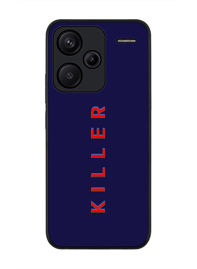 Stylizedd Rugged Black Edge Case for Xiaomi Redmi Note 13 Pro Plus, Slim fit Soft Case Flexible Rubber Edges Anti Drop TPU Gel Thin Cover -  Killer - Image 1