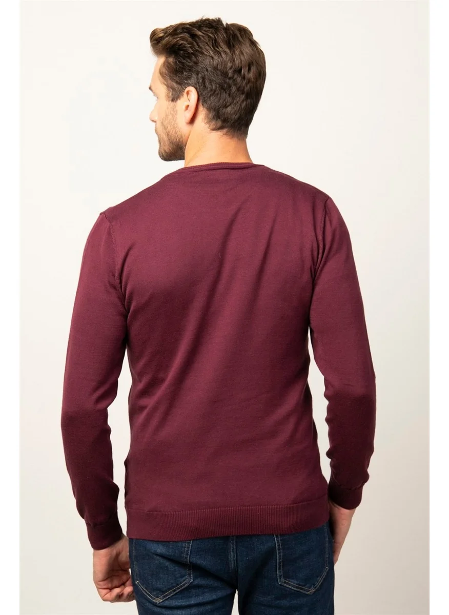 Tudors Slim Fit Narrow Cut Crew Neck Men's Sweater