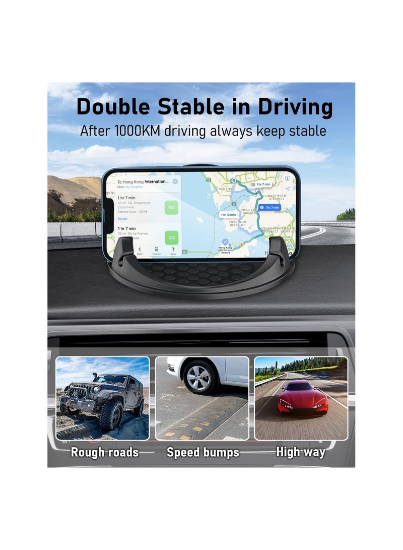 SOLARAE 15W Wireless Car Charger & Dashboard Phone Holder, Fast Qi Charging for iPhone 14/13/12/11 Pro Max, XR, SE & Samsung S23/S22/S21 Ultra - Non-Slip Design (1 Pack) - Image 3