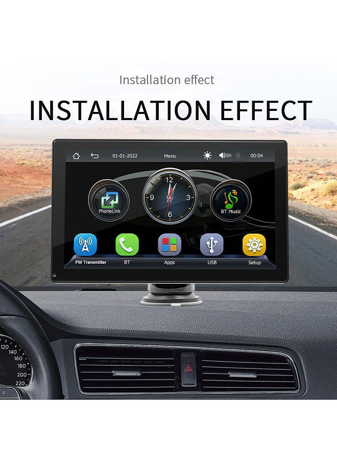 Generic - 9in Multi-language Car BT MP5 Player Multifunctional Car Audio and Video Player Auto Multi-media Player Suction Cup Type Radio Receiver - Image 1