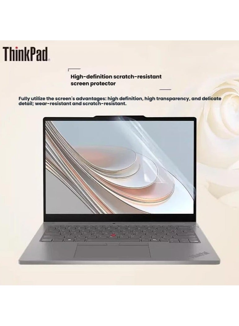 عام متوافق مع لاب توب Lenovo ThinkPad S2 2-in-1 الجيل العاشر (2025) - غطاء لوحة مفاتيح من سيليكون TPU عالي الشفافية مع واقي شاشة مقاوم للخدوش. - Image 3