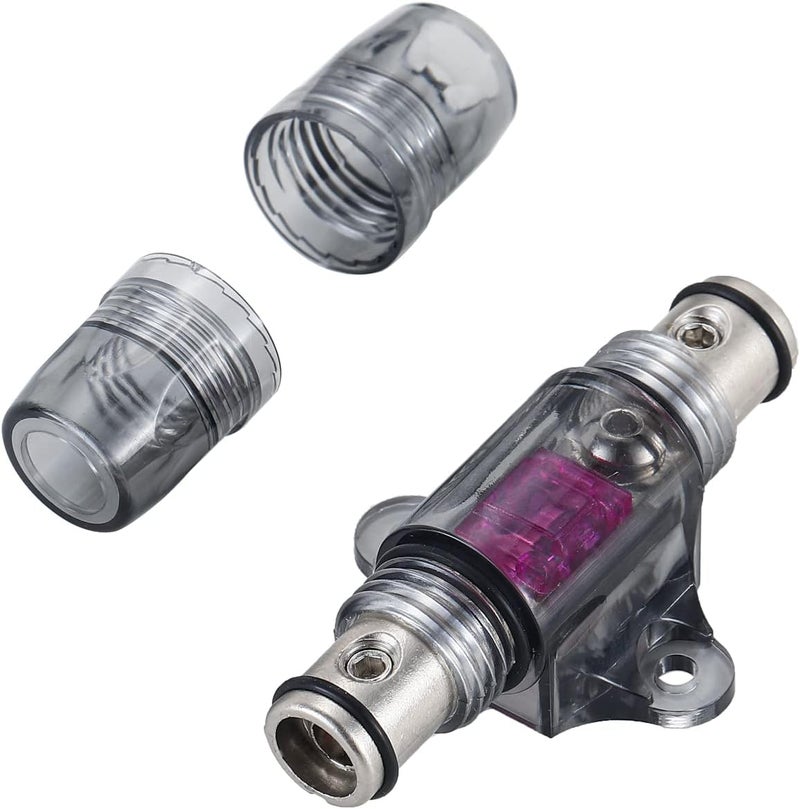 Greluma حزمة تحتوي على 2 حاملات للمفاتيح من نوع 100A، بقياس 6-10 AWG، بتصميم خطي (Inline)، من نوع ANL أو MANL، مع قطعتين من المفاتيح من نوع 100A لكل حامل. - Image 4
