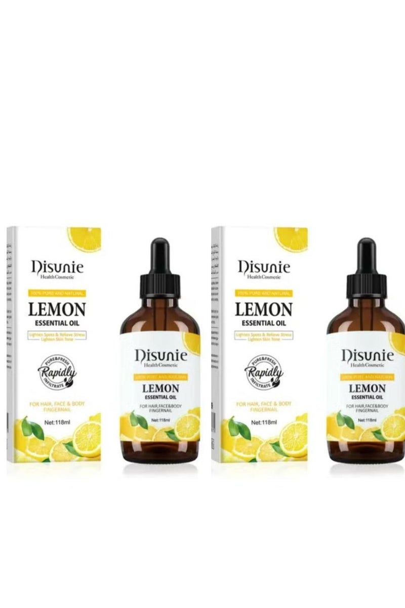 ديسوني زيت الليمون العطري النقي 118 مل 2 قطعة