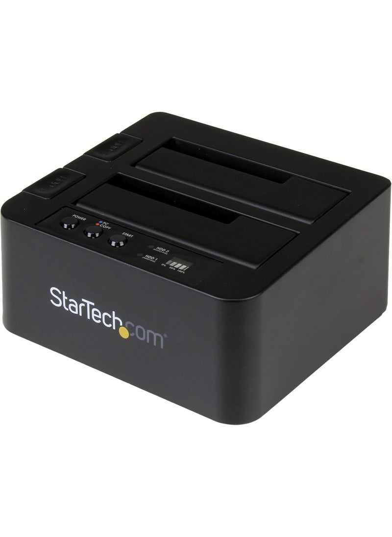 StarTech StarTechcom Standalone Hard Drive Duplicator External Dual Bay HDDSSD ClonerCopier USB to SATA III Docking Station  - Image 1