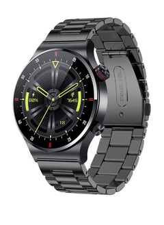 Zoom Plus Bluetooth Call Stainless Steel Men Sports Fitness Tracker IP67 Waterproof Smartwatch For IOS Android Black  - Image 1