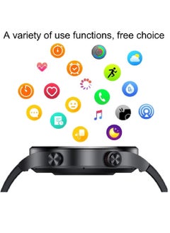 Zoom Plus Bluetooth Call Stainless Steel Men Sports Fitness Tracker IP67 Waterproof Smartwatch For IOS Android Black  - Image 4