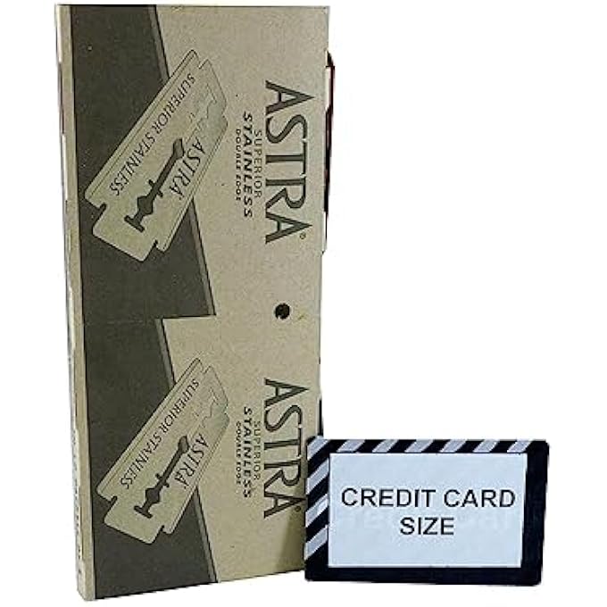 أسترا Astra 100 شفرات حلاقة آمنة مزدوجة الحافة غير القابل للصدأ - Image 3