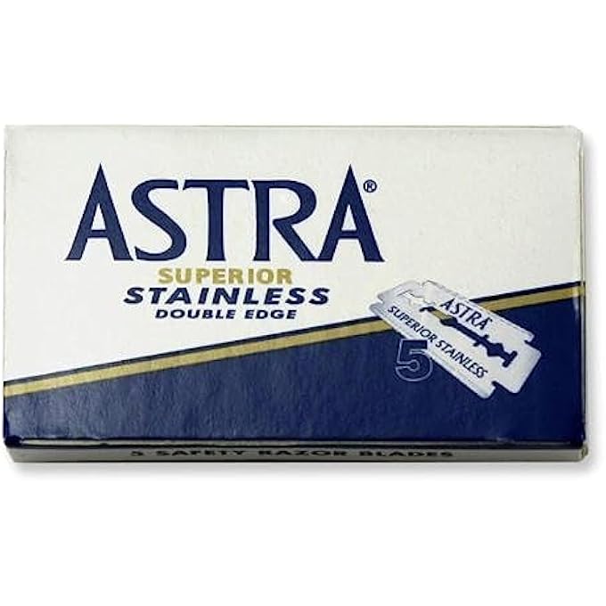 أسترا Astra 100 شفرات حلاقة آمنة مزدوجة الحافة غير القابل للصدأ - Image 1