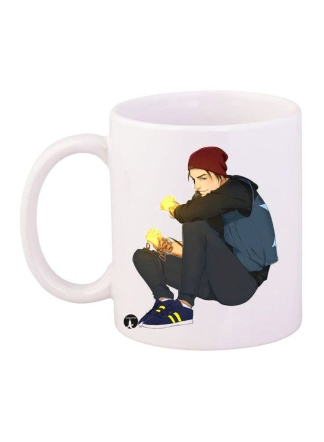 RKN Infamous Second Son Printed Mug Blue/White/Red - Image 1