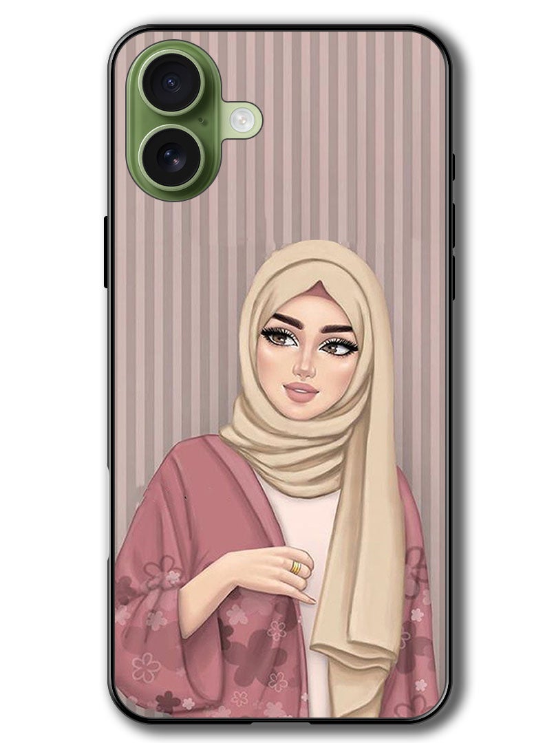 Theodor Case Compatible with Apple iPhone 17 6.3 Inch Protection Shockproof Bumper Cover Hijab Girl 1 - Image 1