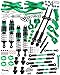 hopsupRC Upgrades Part for 110 StampedeRustler 2WDDrive Shaft CVDRC ShocksAdjustable Turnbuckles Camber LinksA ArmCaster BlockSteering BlocksRear Stub Axle CarriersWheel HexHex HubGreen - Image 2