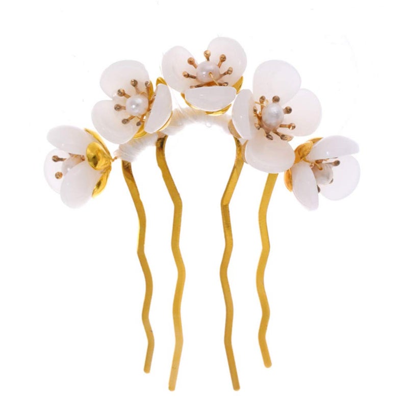 Beaupretty Vintage Flower Hair Sticks and Pins Classic Chinese Hair Accessories for Women and Girls