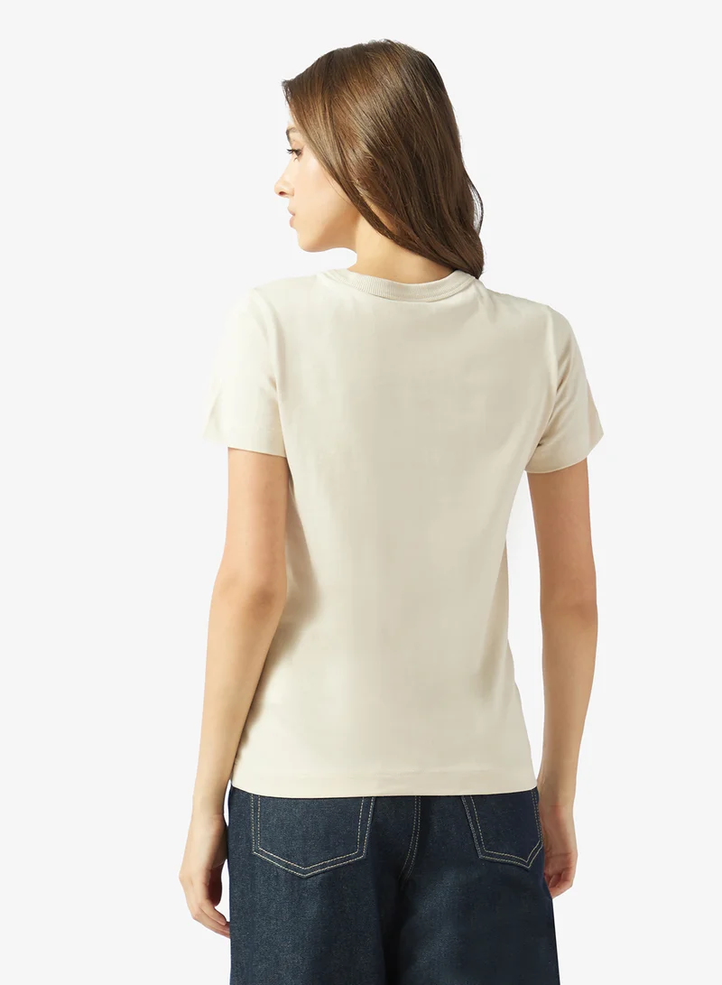 GUESS Crew Neck Boxy T-Shirt