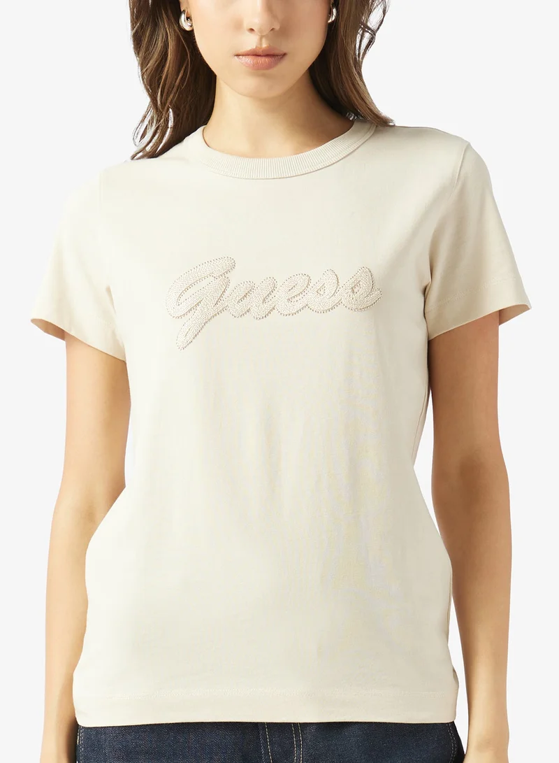 GUESS Crew Neck Boxy T-Shirt