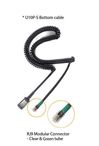 IPD U10P-S Bottom Headphone Adapter Phone Cord Cable Compatible with Yealink, Snom,Grandstream & LG IP Phones U10P-S Bottom with RJ9 Cord Jack - Image 3