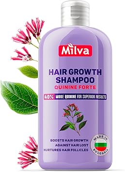 Milva Hair Growth Shampoo with Quinine Extract FORTE 200ml Strengthening AntiHair Loss Shampoo for Women and Men that Nourishes Scalp and Follicles Thickening Treatment for Fine Thinning Hair - Image 1