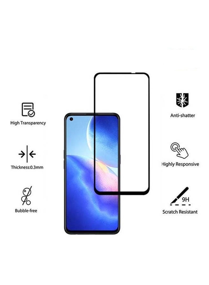 Tempered Glass Screen Protector For Oppo Reno 5Z - Black - Image 3