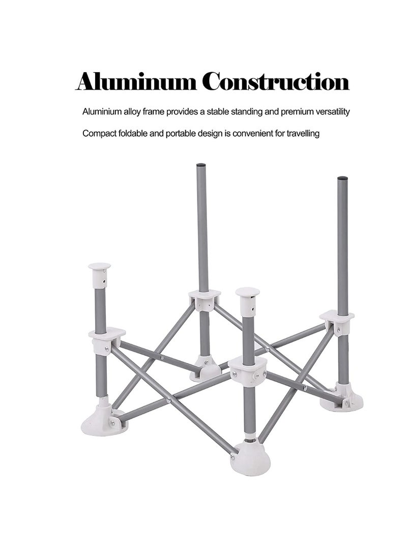 Halamine Baby Travel Booster Seat,Booster Seat for Table with Removable Dining Tray, Folding Compact Sit Up Chair for Dining Table for Indoor/Outdoor, Camping, Beach, Lawn Toddlers, Kids, Boys, Girls - Image 3