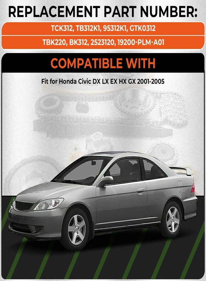 ISINSWIFT Timing Belt Kits With Water Pump Replacement for 2001-2005 Civic DX - Image 2