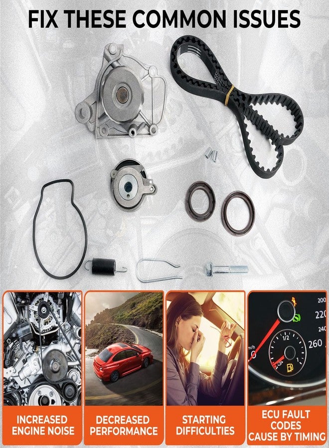 ISINSWIFT Timing Belt Kits With Water Pump Replacement for 2001-2005 Civic DX - Image 5