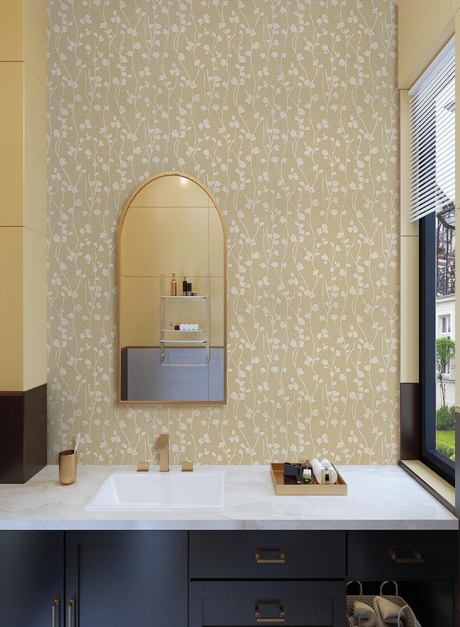 VaryPaper 32''x118'' Natural Beige Contact Paper for Cabinets Waterproof Silk Embossed Beige Wallpaper Peel and Stick Textured Wallpaper Removable Self Adhesive Vinyl Wall Paper for Bedroom Bathroom - Image 4