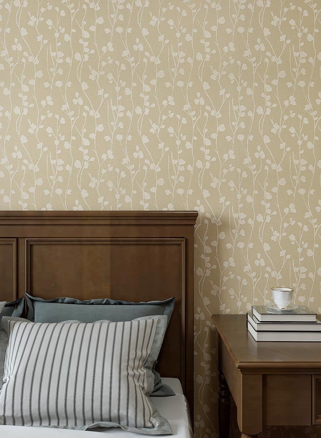 VaryPaper 32''x118'' Natural Beige Contact Paper for Cabinets Waterproof Silk Embossed Beige Wallpaper Peel and Stick Textured Wallpaper Removable Self Adhesive Vinyl Wall Paper for Bedroom Bathroom - Image 3