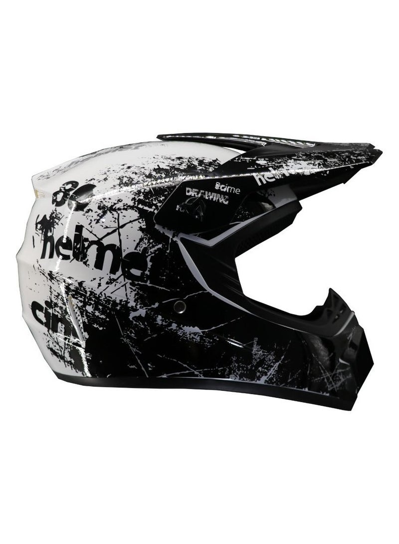Jubilin Sport Motorcycle Helmet,Motorcycle Full Face Helmet,Bike Motocross Helmets with Goggles Gloves Face Shield for Adult, Size:XL - Image 4