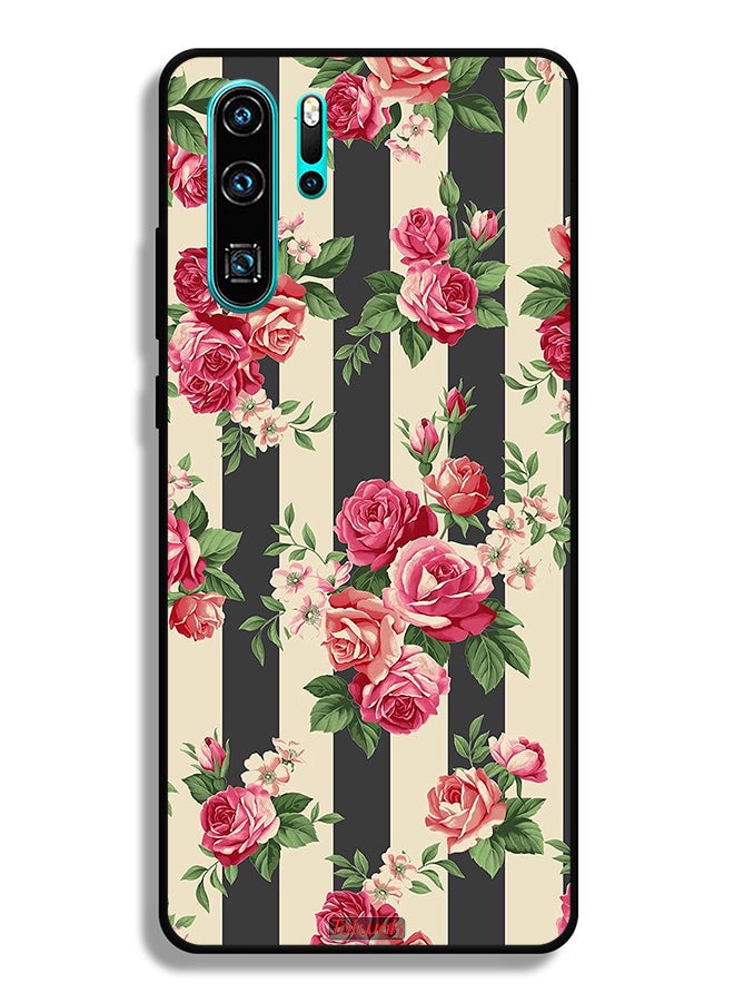 Tolwak غطاء حماية لهاتف هواوي P30 برو بنمط الورود - Image 2