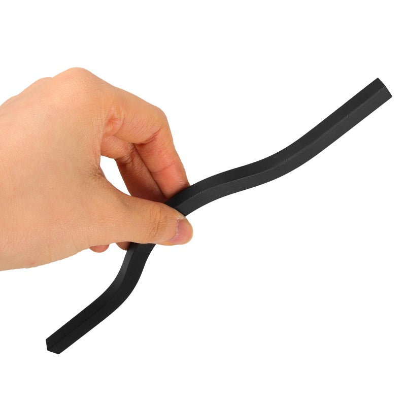 2Pcs 200mm Black Solid Alloy Cabinet Handles Curved Drawer Pulls for Kitchen Furniture - Image 5