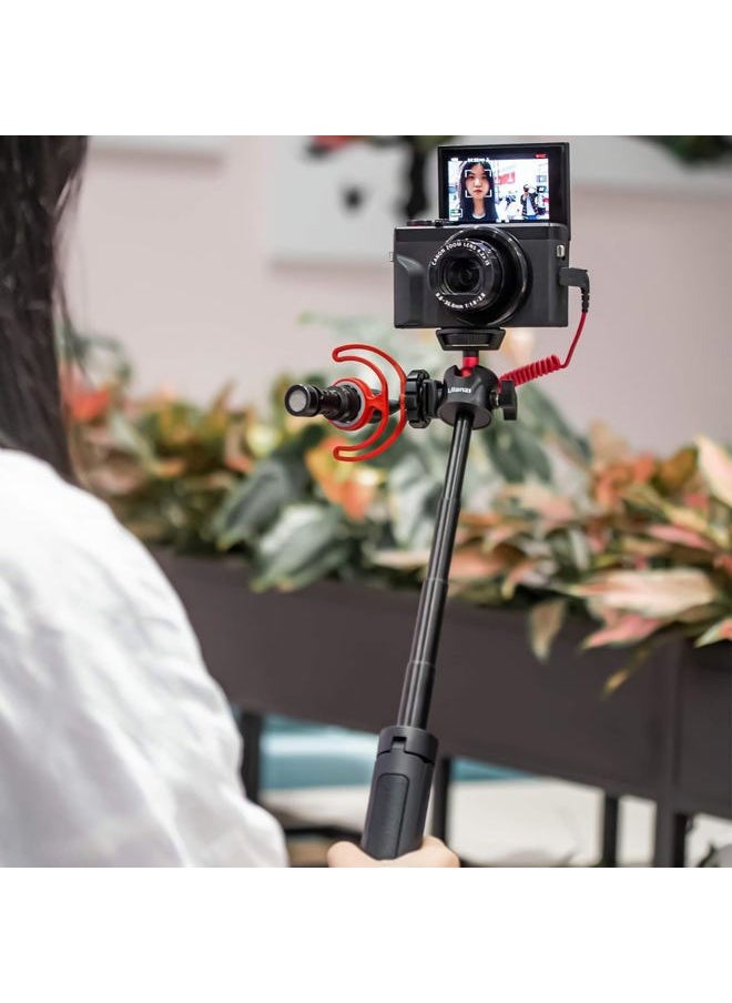 Ulanzi Ulanzi MT-16 Camera Tripod Stand Holder, Mini Tabletop Tripod Selfie Stick with Cold Shoe, Travel Tripod for iPhone 12 Canon G7X Mark III Sony ZV-1 RX100 VII A6600 Vlogging Filmmaking Live Streaming  - Image 5