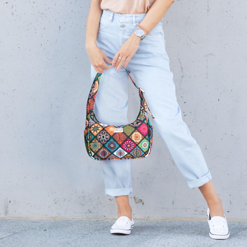 TOPDesign Quilted Puffer Shoulder Bag for Women, Trendy Lightweight Hobo Crescent Bag with Adjustable Strap (Yoga) - Image 3