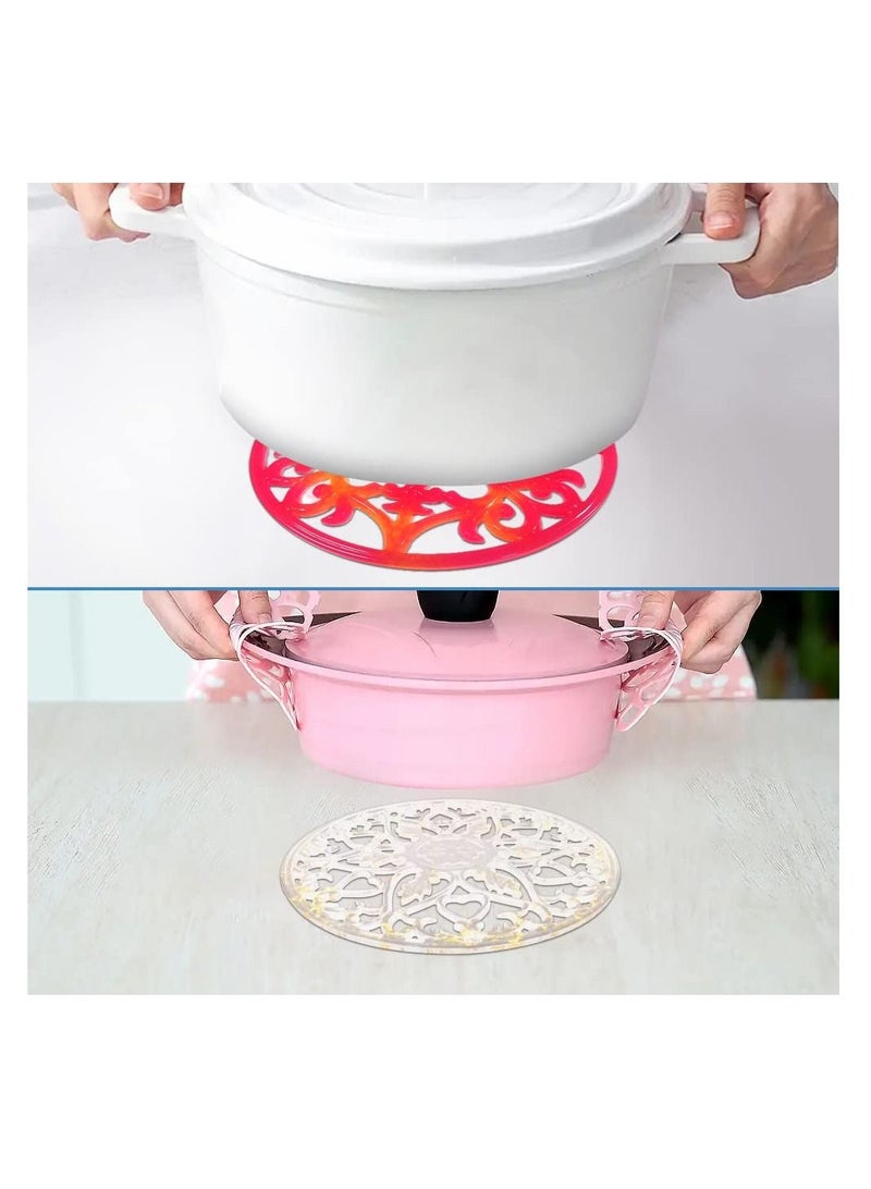 SYOSI Crystal Coaster Resin Moulds, Mandala Silicone Moulds Round Epoxy Resin Moulds with 3 Hooks 3 kinds of pattern DIY Cup Mat Making Epoxy Resin Silicone Moulds for Resin Casting Coaster (3 Pcs ) - Image 2