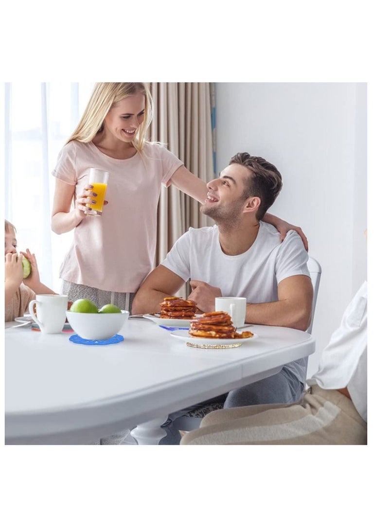 SYOSI Crystal Coaster Resin Moulds, Mandala Silicone Moulds Round Epoxy Resin Moulds with 3 Hooks 3 kinds of pattern DIY Cup Mat Making Epoxy Resin Silicone Moulds for Resin Casting Coaster (3 Pcs ) - Image 5