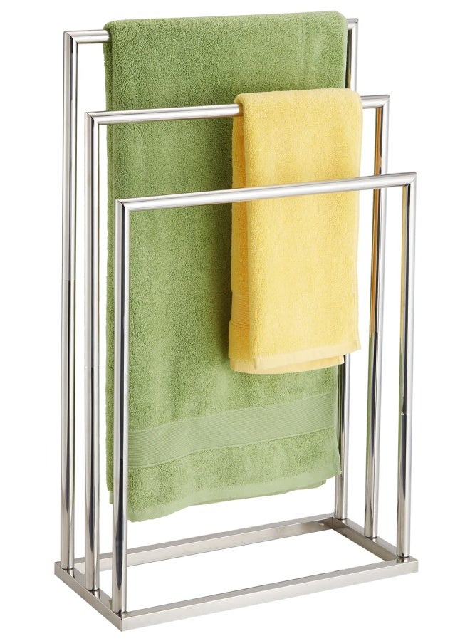 DECLUTTR Freestanding Towel Rack  3 Tier Stainless Steel Towel Bar Stand For Bathroom  Chrome Plated Decluttr - Image 1