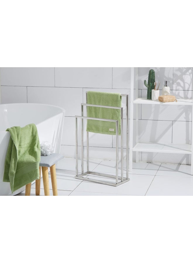 DECLUTTR Freestanding Towel Rack  3 Tier Stainless Steel Towel Bar Stand For Bathroom  Chrome Plated Decluttr - Image 5