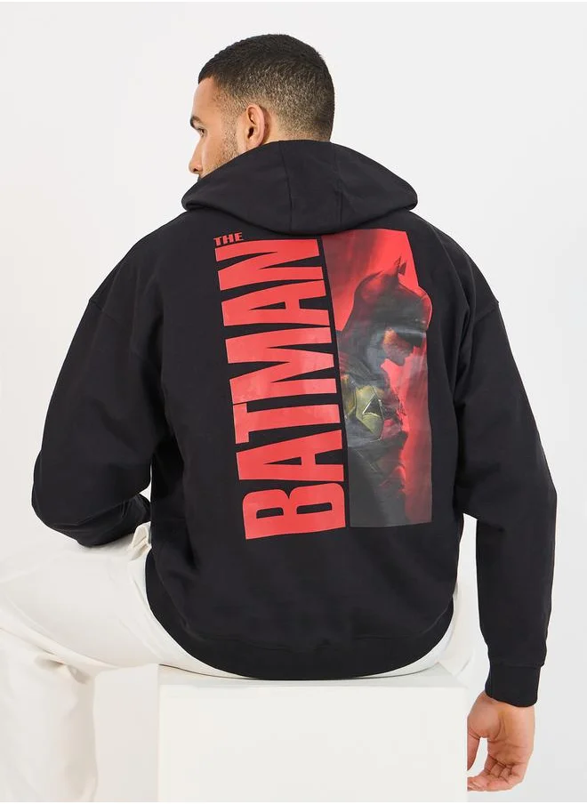 Styli Batman Graphic Print Oversized Hoodie